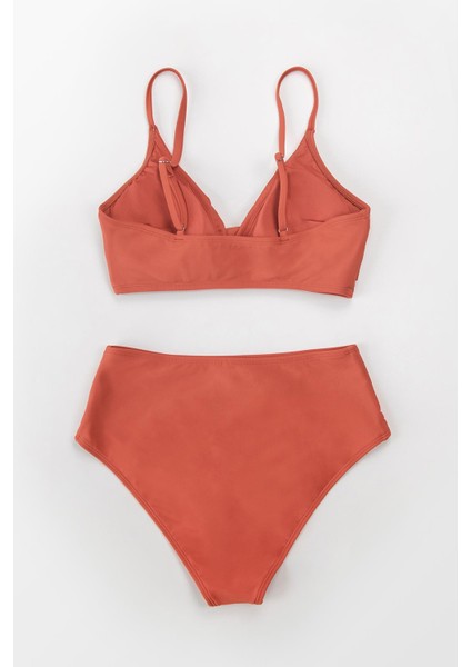 Özel Tasarım Önden Çarpraz Bikini Üstü