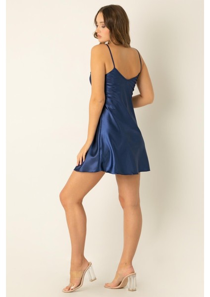 Saten Mini Askılı Gecelik modelleri