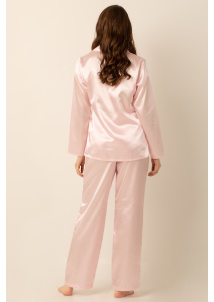 Uzun Kollu Saten Pijama Takımı fırsatları