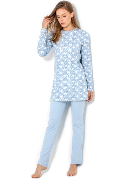 Kadın Mavi Pijama Takımı modelleri