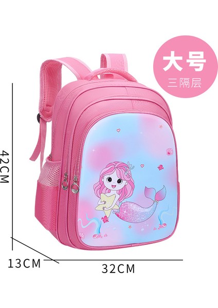 Sweet Ruı Tavşan Deniz Kızı Çocuk Okul Çantası Ilkokul Öğrencileri Su Geçirmez Karikatür Kızlar Sınıflar 1-3-6 (Yurt Dışından)