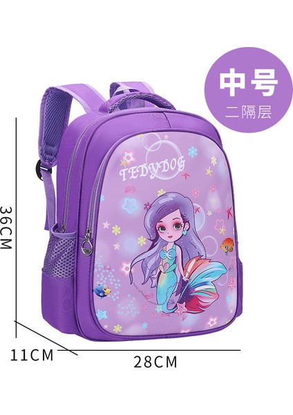 Sweet Ruı Tavşan Deniz Kızı Çocuk Okul Çantası Ilkokul Öğrencileri Su Geçirmez Karikatür Kızlar Sınıflar 1-3-6 (Yurt Dışından)