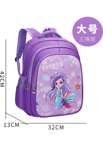 Sweet Ruı Tavşan Deniz Kızı Çocuk Okul Çantası Ilkokul Öğrencileri Su Geçirmez Karikatür Kızlar Sınıflar 1-3-6 (Yurt Dışından)