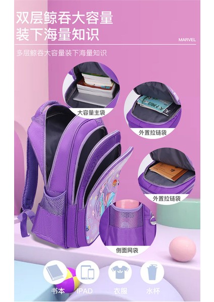 Sweet Ruı Tavşan Deniz Kızı Çocuk Okul Çantası Ilkokul Öğrencileri Su Geçirmez Karikatür Kızlar Sınıflar 1-3-6 (Yurt Dışından) fiyatları