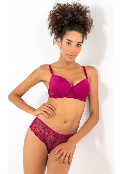 Push-Up Dolgulu Dantel Detaylı Sütyen Takım fiyatları