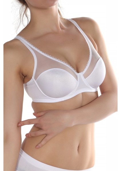 Balenli Tül Detaylı Minimizer Toparlayıcı Sütyen modelleri