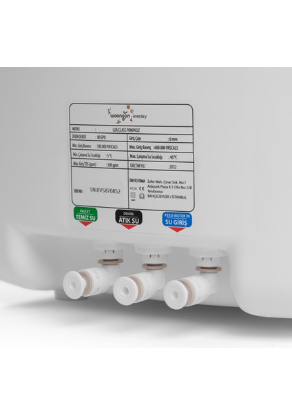 Tezgah Altı Ters Ozmoz Su Arıtma Cihazı SU-40UR (5 Kademeli Filtreleme 8 Lt Su Tankı) indirimleri