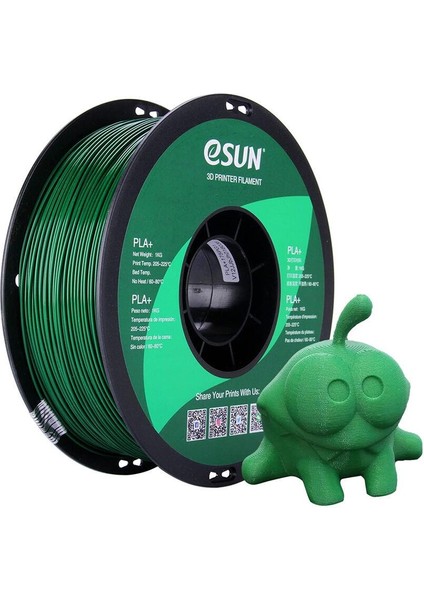 Esun Yeşil Pla+ Filament 1.75MM 1 kg