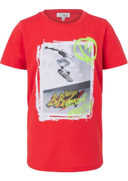 Erkek Çocuk Baskılı Kısa Kollu T-Shirt