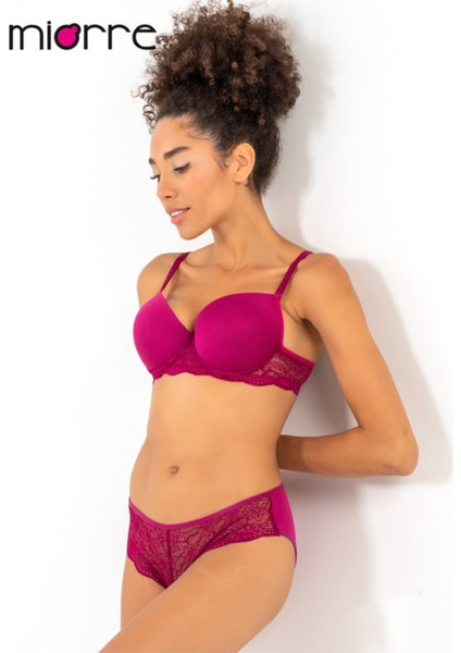 Push-Up Dolgulu Dantel Detaylı Sütyen Takım modelleri