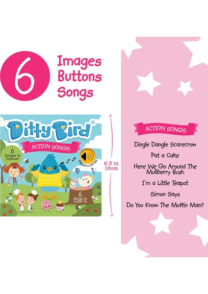 Ditty Bird: Action Songs | İngilizce Sesli Kitap - Hareketli  Çocuk Şarkıları