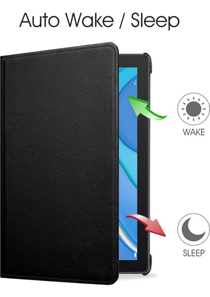Honor Pad 8 12.0 Inç Tablet Uyumlu Kılıf 360 Dönebilen Zırh Kılıf + Ekran Koruyucu + Dokunmatik Kalem 360 Derece Koruma Seti 3in6