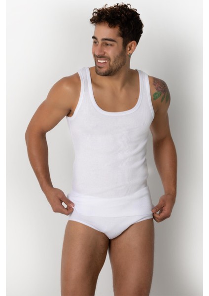 Erkek Beyaz Kaşkorse Atlet