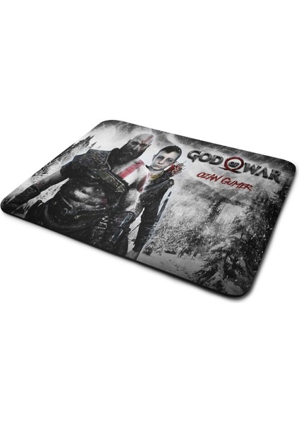 Kişiye Özel God Of War Logo 3 Baskılı Mouse Pad