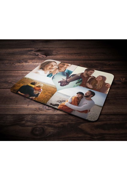 Kişiye Özel Beş Fotoğraf Temalı Mouse Pad