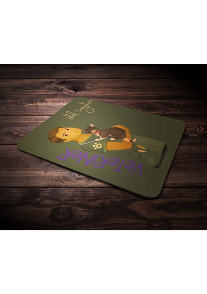 Kişiye Özel Veteriner 3 Tasarımlı Mouse Pad