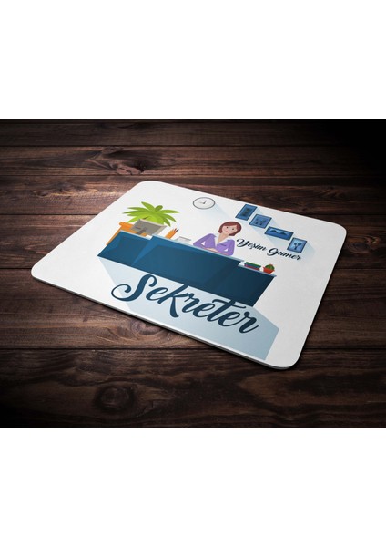 Kişiye Özel Sekreter Tasarımlı Mouse Pad