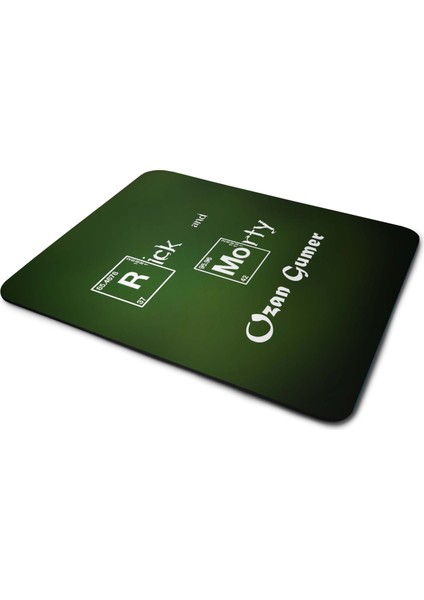 Kişiye Özel Rick And Morty Periyodik Tasarım Baskılı Mouse Pad