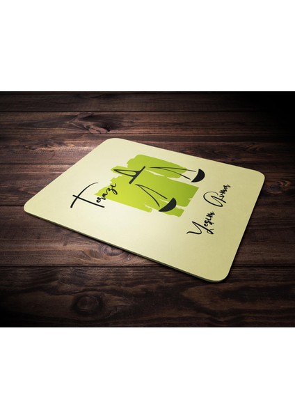Kişiye Özel Terazi Burcu Temalı Mouse Pad