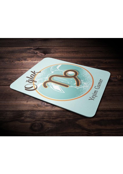 Kişiye Özel Oğlak Burcu Temalı Astroloji Tasarım Mouse Pad