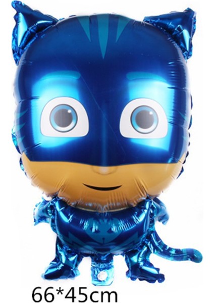 Pijamaskeliler 7 Yaş Balon Seti Pjmasks Konsept Helyum Balon Set Pijamaskeli Doğum Günü Set