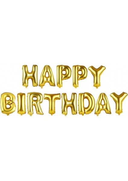 Happy Birthday Folyo Balon Set 36 cm Harf Balon