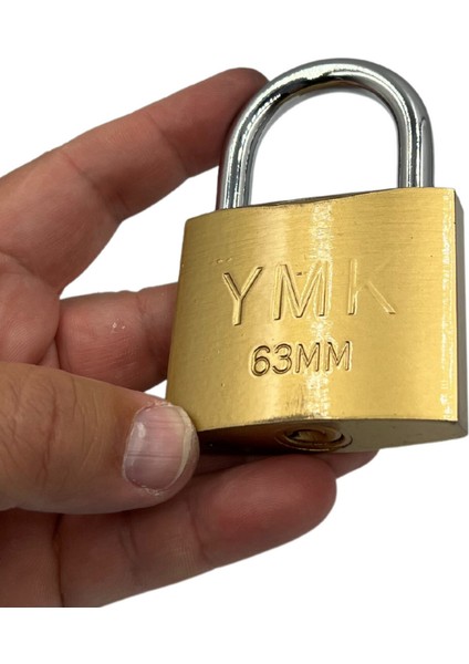 Ymk Kancalı Asma Kilit Kısa Sarı 1 Paket ( 6 Adet ) 63 mm