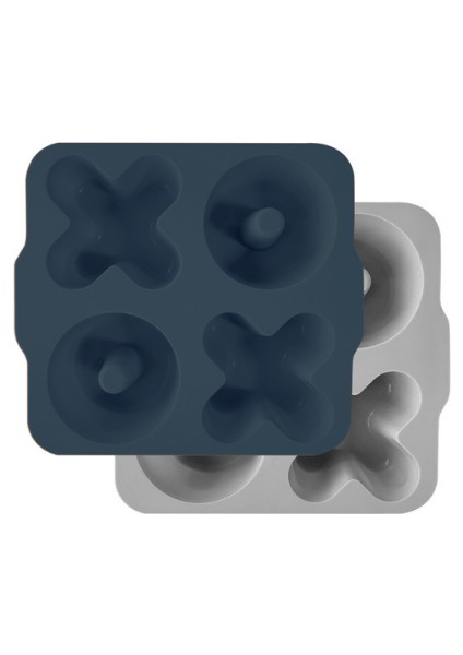 Xoxo Silikon Kek Kalıbı 2li Deep Blue - Powder Grey