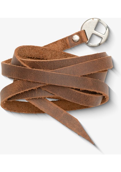 Vintage Baskısız Deri Bileklik - Erkek / Kadın modelleri