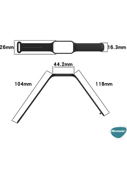 Xiaomi Redmi Smart Band 2 Kordon, Silicone Sport Band Beyaz