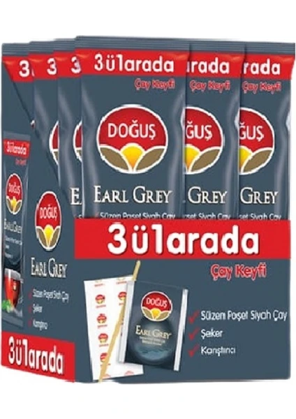 Earl Grey 3 Ü 1 Arada Süzen Poşet Çay 24'lü