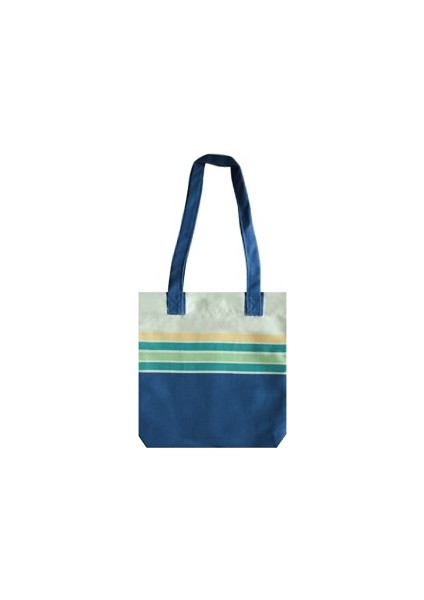 Bez Çanta- Tam Dijital Baskılı Çizgili Desenli