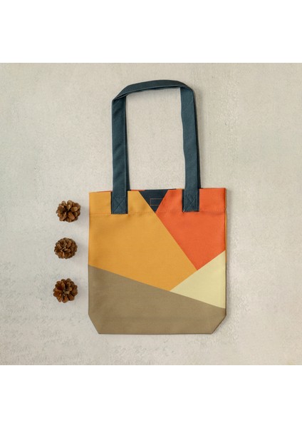 Bez Çanta- Çift Tarafı Dijital Geometrik Baskılı modelleri