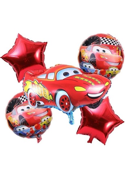 Arabalar 1 Yaş Balon Seti Cars Konsept Helyum Balon Set Şimşek Mcqueen Doğum Günü Set