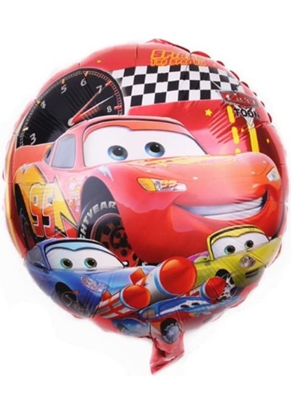 Arabalar 1 Yaş Balon Seti Cars Konsept Helyum Balon Set Şimşek Mcqueen Doğum Günü Set