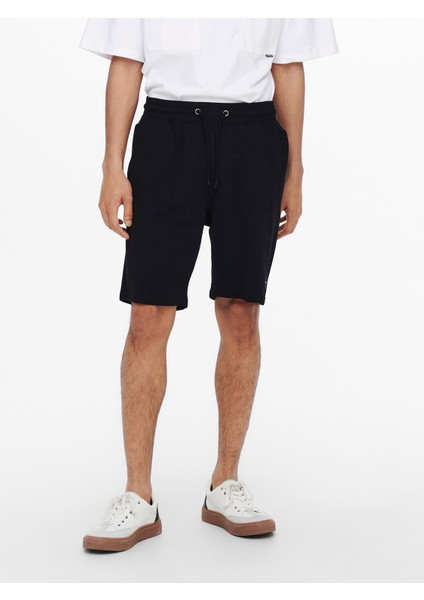 Neil Sweat Shorts Erkek Siyah Şort 22015623-02