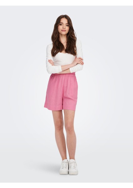 Tokyo Hw Linen Blend Shorts Pnt Noos Kadın Pembe Şort 15259587-20