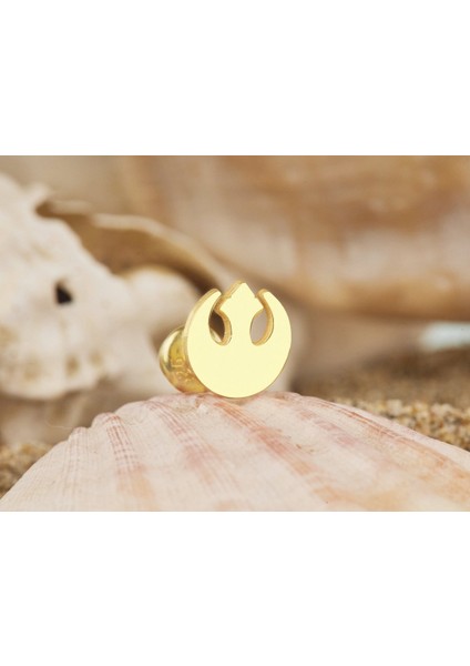 Star Wars Rebels Sembol Küpe 925 Ayar Unisex Gümüş Küpe modelleri
