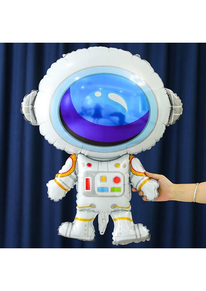 Kozmik Uzay 3 Yaş Balon Seti Galaksi Konsept Helyum Balon Set Astronot Uzay Mekiği Doğum Günü Set