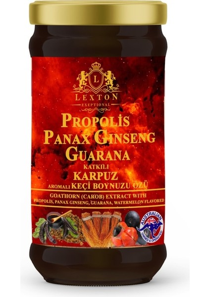 Propolis ve Panax Gınseng ,guarana Katkılı Keçiboynuzu Özü 640 gr