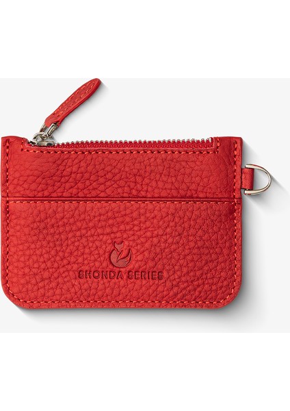 Kavıaq Mat Siyah Fermuarlı Bozuk Para Cüzdanı & Kartlık