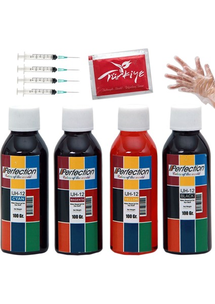 Hp GT5820/GT5810/5820/HP 315/HP 415/515/615 Serisi Uyumlu Mürekkep Dolum Seti 4X100 Ml.