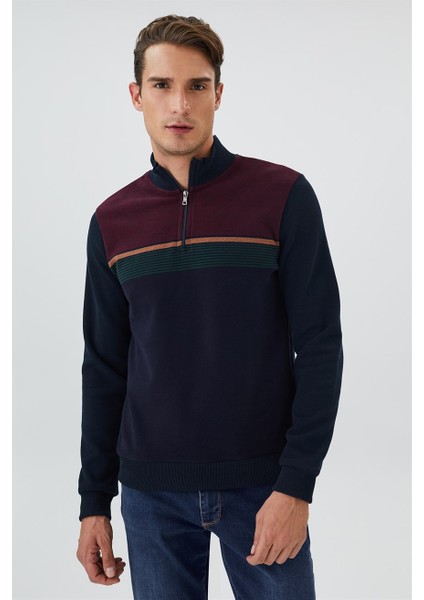 Lee Cooper Wood Erkek Dik Yaka Sweatshirt