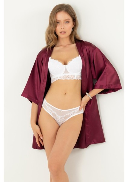 Kuşaklı Saten Sabahlık fırsatları