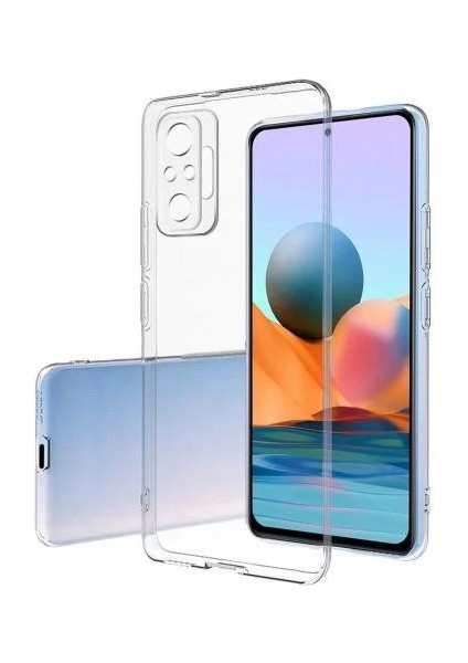 Redmi Note 10 Pro Kılıf Şeffaf Silikon Kamera 3D