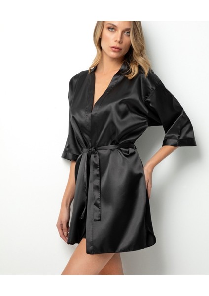 Kuşaklı Saten Sabahlık fiyatları