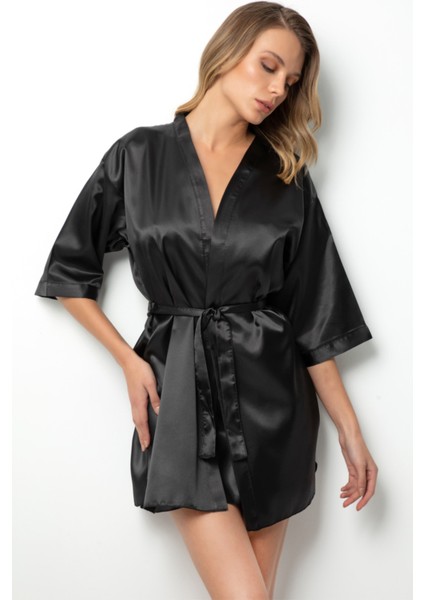 Kuşaklı Saten Sabahlık fiyatları