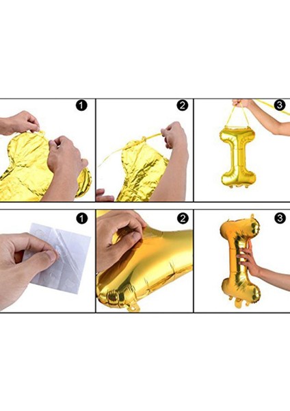 1 Yaş Mavi Balon Set Erkek Çocuk Mavi Konsept Helyum Balon Set Mavi Renk Doğum Günü Set