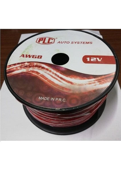 Plc 8AWG Oto Tesisat,artı Kablosu - 3 Metre Kaliteli