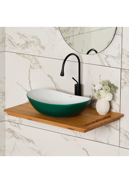 EY-8000MY Tezgah Üstü Lavabo Yeşil fiyatları